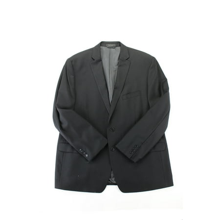 Calvin Klein Mens Black Slim Fit Jacket 48R