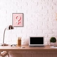thumbnail image 3 of Stupell Industries Female Symbol Fashion Modern Pink Textured Design Framed Giclee Texturized Art by Daphne Polselli, 3 of 3