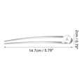 thumbnail image 4 of Unique Bargains 1 Pc Grace Pearl U-shaped Hair Pins Hair Clips for Girls 5.79"x0.79"x0.75" Silver Tone, 4 of 5