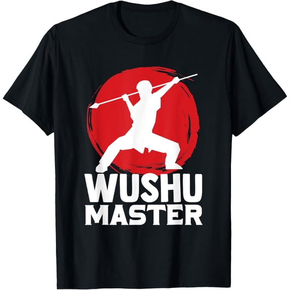 t-shirt Wushu Master Chinese Kungfu Wushu Lover Wushu Staff T-ShirtMen and women can wear, black T-shirts, gifts. Age: M,L,XL 2XL, 3XL, 4XL