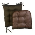 thumbnail image 3 of Klear Vu Gripper Non-Slip Omega 2-Piece Rocking Chair Cushion Set, Chestnut, 3 of 4