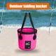 thumbnail image 3 of Eigraketly Cubo de agua plegable de PVC, lavabo, viaje, Camping, pesca, canotaje, organizador reutilizable, accesorios de contenedor Pescar Rosa 12L Eigraketly OD022092-09, 3 of 6