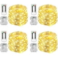 thumbnail image 1 of 4 Pack 20 Ft 60 LED Fairy Lights Battery Operated, 1 of 7