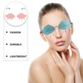 thumbnail image 3 of KAKOWELY 1 par de gafas de sol con forma de nube, sin marco, de tonos irregulares, accesorios para fotos, 3 of 5
