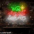 thumbnail image 4 of Glowneon Wise Men Still Seek Him Neon Sign, Jesus Christmas Day Decor, 4 of 5