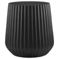 thumbnail image 1 of Bouclair Outdoor Ribbed Black Side Table, 1 of 3