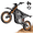 Orange, variant on Adult electric off-road motorcycle, 4500-watt electric motorcycle with a maximum speed of 38 mph, equipped with a 48V 23Ah battery and a cruising range of over 100 miles, fitted with 20-inch widened