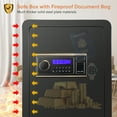thumbnail image 6 of Bigfeliz Biometric Safe Home Fire-resistant Safe 3.0 Cubic feet with HD LCD for Home Office, 6 of 16