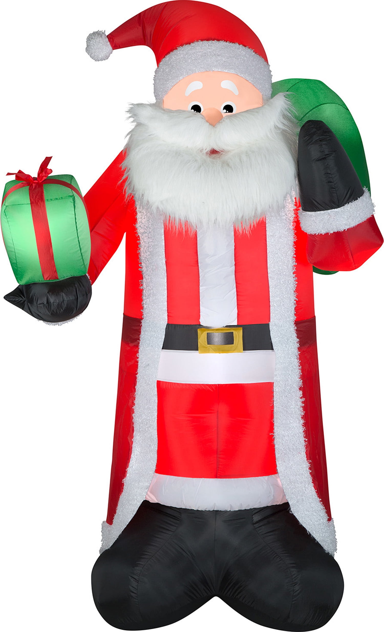 Airblown Inflatables Santa with Fuzzy Plush Fabric,8 ft.