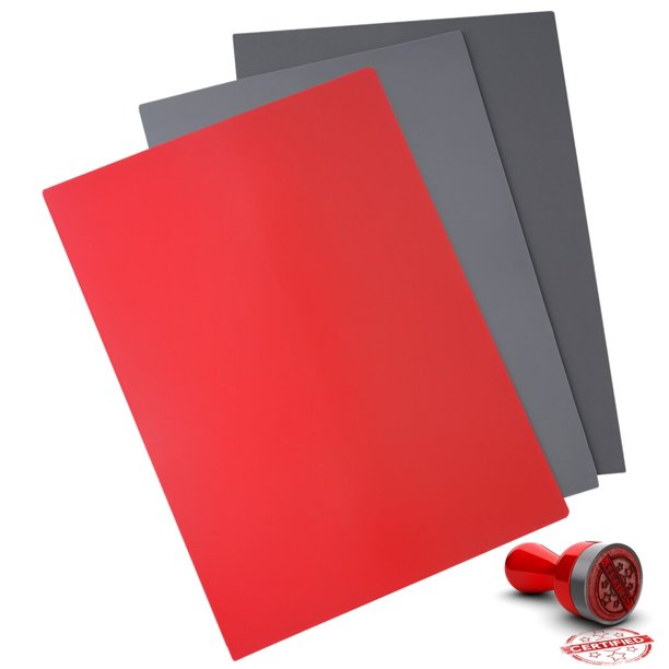 hojas de sellos de goma para máquina de grabado láser, tamaño A4, alfombrillas de goma suaves para cortadores láser, bloques de talla de goma de 0,09 pulgadas para sellos de goma personalizados, gris