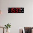 thumbnail image 4 of DOLITY Clock Date/Day Temperature Adjustable Brightness with Remote Control LED Display red, 4 of 5