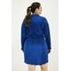 thumbnail image 3 of Vestido de satín plisado Roman Fashion Tallas Extras 12248 Azul petroleo 42, 3 of 7