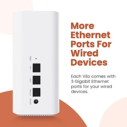 Enrutador Wi-Fi de malla Vilo para Internet inalámbrico, cobertura AC1