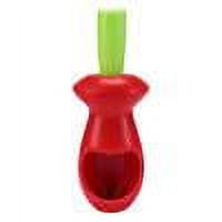 BCZHQQ Premium Cherry Pitter Remover Tool - 2-in-1 Press & Push Design,33mm Large Seed Extractor,Durable Food-Grade Plastic for Effortless Cherry Pitting