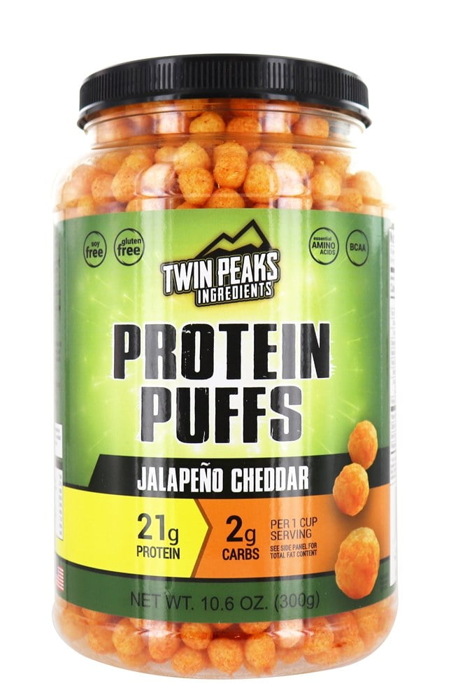 Twin Peaks Ingredients Protein Puffs, Jalapeno Cheddar, 10 Servings (10