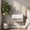 White Rhombus, variant on Modern Floating Bedside Table, Wall Mounted Nightstand with Rattan Drawer, Compact Floating Storage Shelf