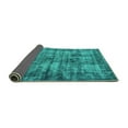 thumbnail image 2 of Ahgly Company Indoor Rectangle Oriental Turquoise Blue Industrial Area Rugs, 3' x 5', 2 of 4