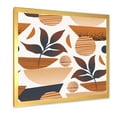 thumbnail image 2 of Designart 'Tropical Leaf Silhouettes and Shapes on White' Modern Framed Art Print, 2 of 4