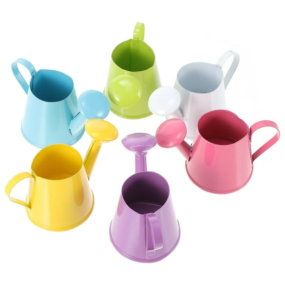 6 Pcs Mini Kettle Watering Cans Furnishing Stuff Toys Retro Child