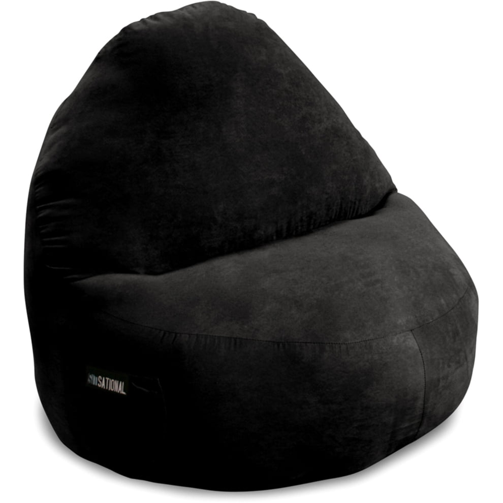 5-Feet Best Selling Charter Faux Suede Lounge Pillow Bean Bag Chair Blue Heavy Metal Inc 593122AZ 