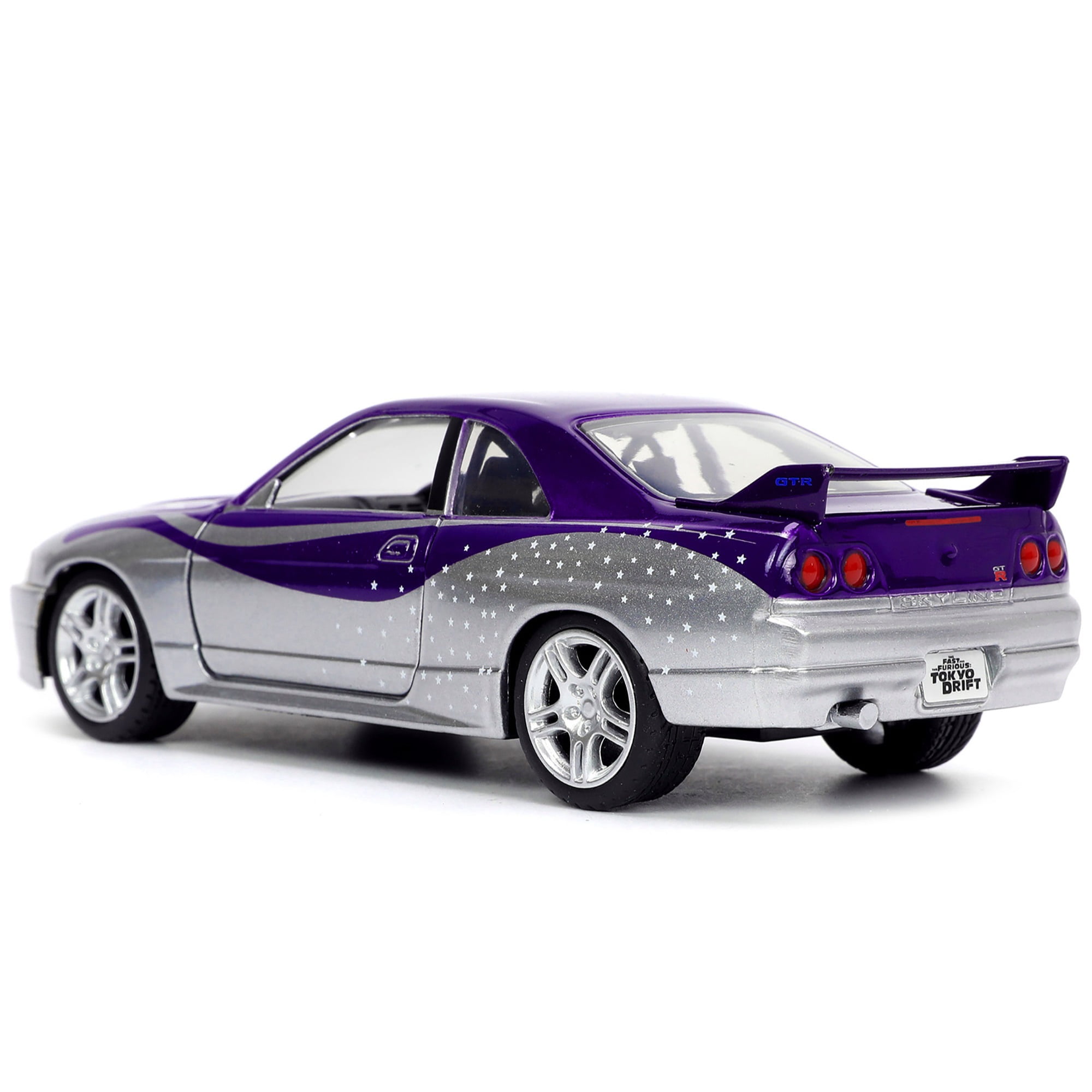 Diecast 1995 Nissan Skyline GT-R (BCNR33) Purple and Silver Diecast 1995 Nissan Skyline GT-R (BCNR33) Purple and Silver