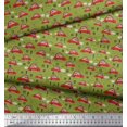 thumbnail image 2 of Soimoi Cotton Jersey Fabric Car & Owl Cartoon Printed Craft Fabric by The Yard 58 Inch Wide, 2 of 3