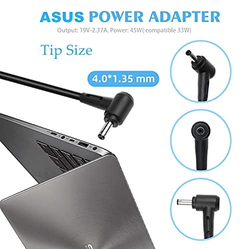Adaptador Cargador AC 45W 33W HFLRZZ para Laptop Compatible con ASUS AD883J20