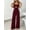RD, variant on Women's Spaghetti Strap Wide Leg Jumpsuit with Cutout - Sleeveless Backless Loose Romper (Available in Burgundy & Olive Green)