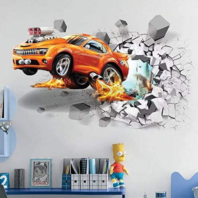 Pegatinas de pared de vinilo autoadhesivas 3D extraíbles para calcomanías de pared/calcomanías de arte decorativo para niños