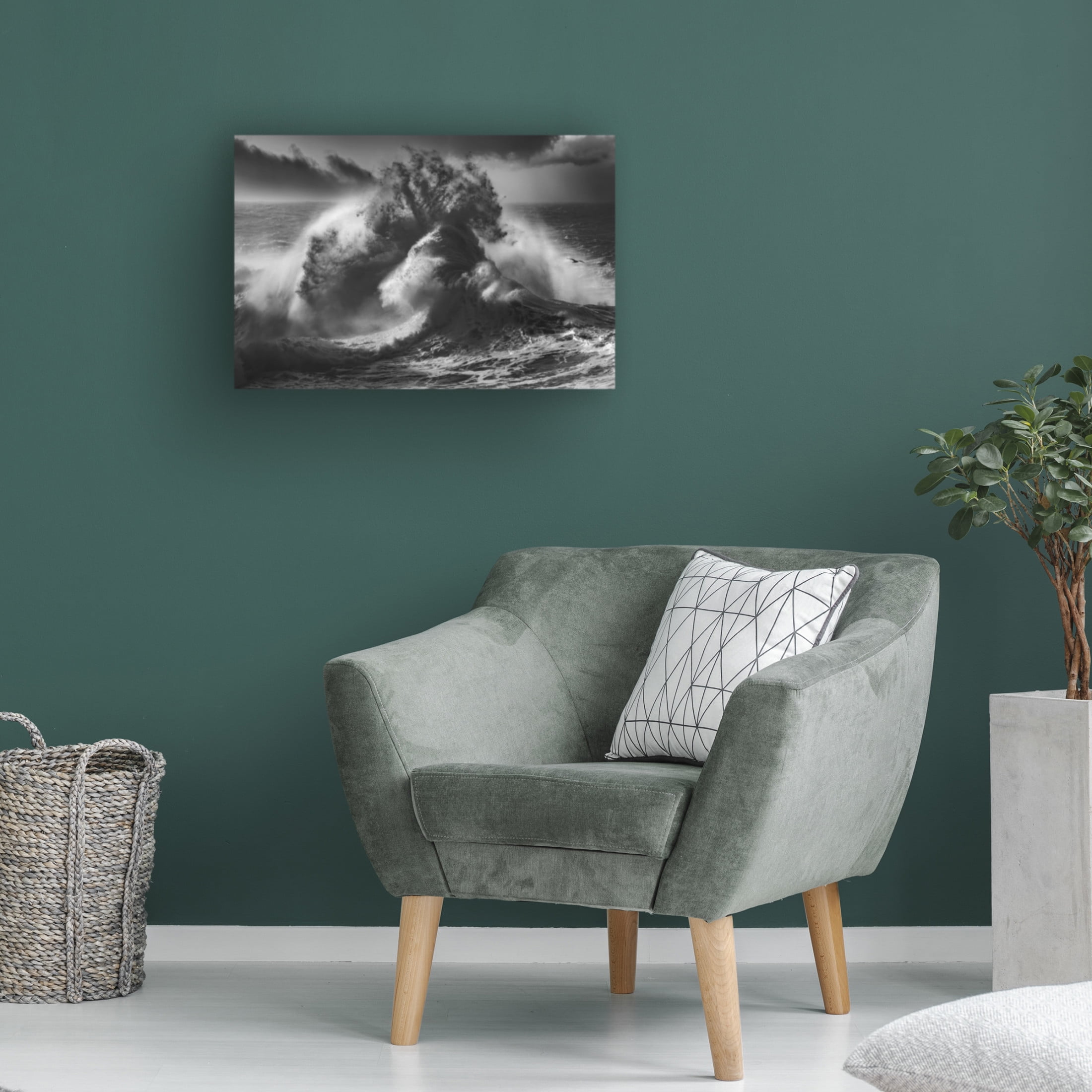 Canvas Wall Art - Paolo Lazzarotti 'Poseidon Majesty ' Wall Art for Living Room, Bedroom, or Office Décor by Trademark Fine Art - 47 x 30 Inches