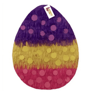 2-D Easter Egg Pinata with Polka Dots