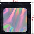 thumbnail image 2 of CCOCC 50Pcs Small Black Ziplock Bags with Clear Window,Reusable Foil Sample Bags,Resealable Mylar Bags for Food Storage (Holographic Black,4.1"x5.9"), 2 of 4