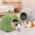 thumbnail image 5 of 1pcs gray pet cotton nest windproof warm comfortable hedgehog sheep nest semi-closed Mongolian bag, 5 of 5