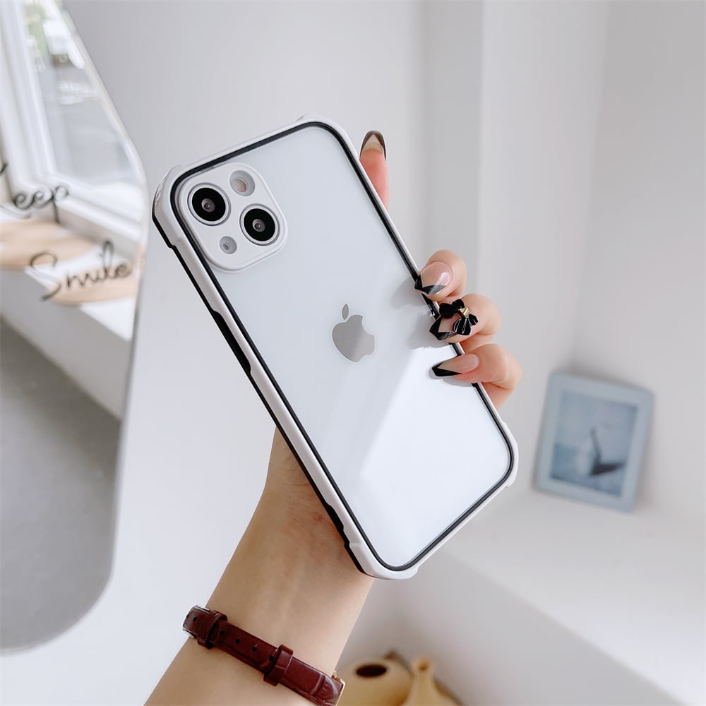 This high-Profile case for iPhone XR is Decorated with Shiny Silver Powder Inside Pink Revealing The Beauty of Color Itself ，Protective Case Compatible iPhone XR 