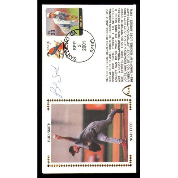 Bud Smith Autographed 2001 First Day Cover St. Louis Cardinals SKU #222432