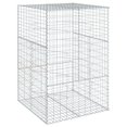 thumbnail image 4 of vidaXL Gabion Basket with Cover 39.4"x19.7"x39.4" Galvanized Iron, 4 of 6