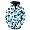 thumbnail image 3 of Nueva sudadera con capucha con cremallera y estampado de leopardo en 3D para hombres y niños, sudaderas con textura de piel de animal estilo Harajuku, sudaderas geniales de calle de manga larga de gra, 3 of 5