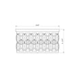thumbnail image 2 of 6010F18HB-Z-Lite-Dealey - 5 Light Flush Mount-9.75 Inches Tall and 18 Inches Wide-Heirloom Brass Finish, 2 of 7