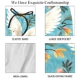 thumbnail image 4 of luoweisi Men's Beach Shorts Quick Dry Swim Trunks with Mesh Lining Peace Dove 2XL, 4 of 5