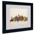 thumbnail image 3 of Trademark Art 'New York Skyline' Matted Framed Art by Michael Tompsett, 3 of 4