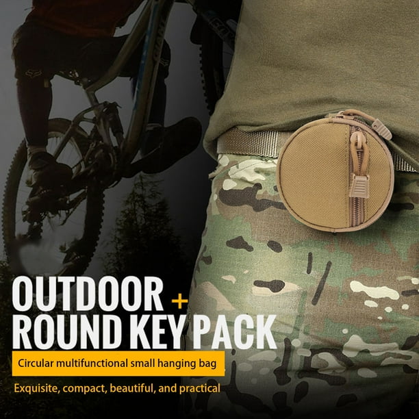 Llavero Monedero, Bolsa Modular Profesional para Transportar Equipo, Accesorios para Hombre, Monedero Pequeño Redondo para Monedas.