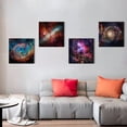 thumbnail image 6 of Space Decor for Boys Room Galaxy Canvas Pictures Nebula Wall Art Kids Bedroom Outer Space Room Decor Interstellar Posters Astronomy Painting Universe Artworks for Living Room 12x12" 4 Pcs, 6 of 6