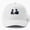 White, variant on Sam and Bucky Together Baseball Hat, Character Duo Fan Halloween Design, Classic Cap