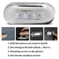 thumbnail image 1 of Lámpara de escalera 12V DC LED Pasarela Luz de cortesía Forma ovalada 3 Cuentas de lámpara IP67 Impermeable para Marine Boat RVcalentar) Khall Venta Caliente, 1 of 6