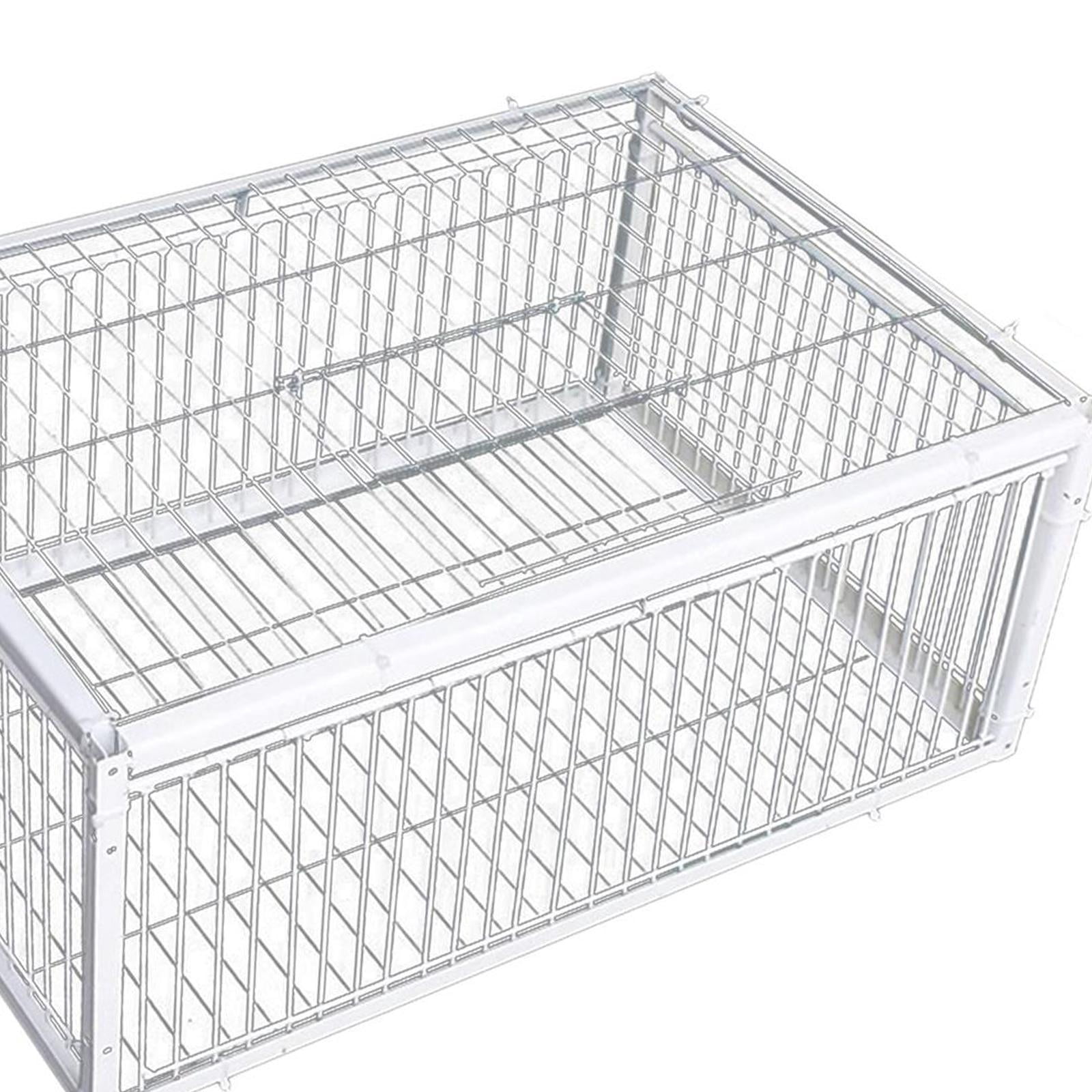 TOOYFUL Bird Cage, Animal Cage, Metal Wire Cage, Pigeon Stable, Automatic Pigeon Collection for Garages, Meat, Pigeons, Farms, Orchards, Chickens , 4 Entry