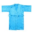 thumbnail image 2 of ATOGUTA Girls Kids Satin Short Robes for Wedding Birthday Party Spa Sky Blue, Size 18M-9, 2 of 9