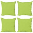 thumbnail image 1 of Ambesonne Botanical Throw Pillow Cover 4 Pack, Rhythmic Shamrock Leaves, 18", Pale Green Apple Green, 1 of 2