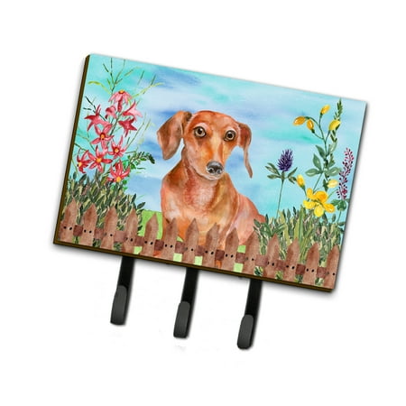 

Carolines Treasures CK1269TH68 Red Dachshund Spring Leash or Key Holder Triple multicolor