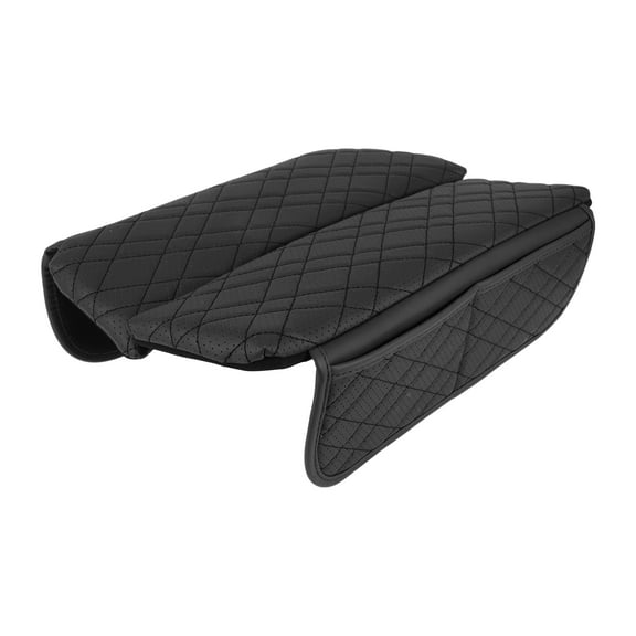 Car Center Console Cover with Storage Bag for BMW 5 Series 2018-2023 Black 1 Pair