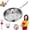 22cm (8.66in), variant on Pure Titanium Frying Pan with Lid, 8-12 Inch, No Coating, Scratch Resistant